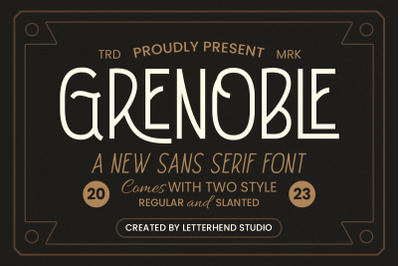 Grenoble - Sans Serif Font