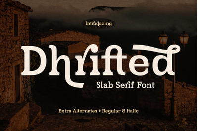 Dhrifted Typeface