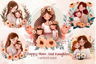 Happy Mom And Daughter Bundle