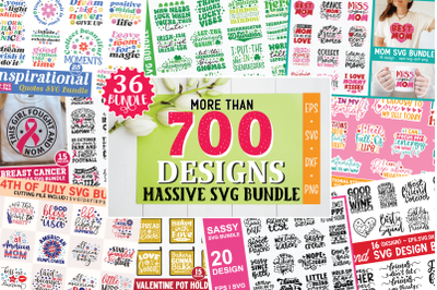 The Mega SVG Bundle | 700 SVG Designs | SVG Mega Bundle