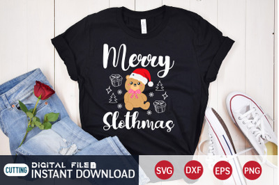 Merry Slothmas SVG