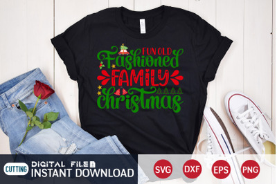 Fun old Fashioned Family Christmas SVG