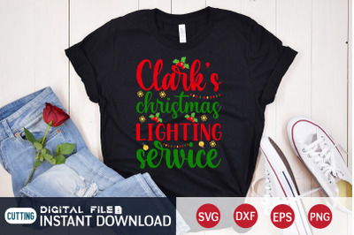 Clark&#039;s  Christmas Lighting Service SVG