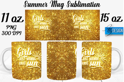 Summer Mug Sublimation | Coffee 11 Oz | 15 Oz Mug Sublimation