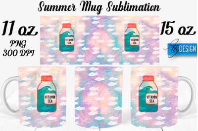 Summer Mug Sublimation | Coffee 11 Oz | 15 Oz Mug Sublimation