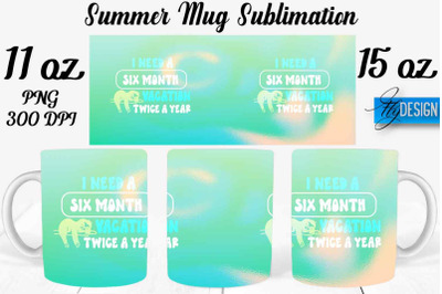 Summer Mug Sublimation | Coffee 11 Oz | 15 Oz Mug Sublimation