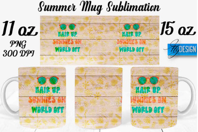 Summer Mug Sublimation | Coffee 11 Oz | 15 Oz Mug Sublimation