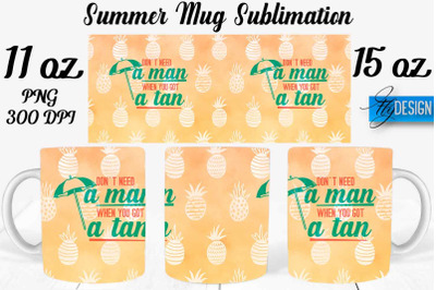 Summer Mug Sublimation | Coffee 11 Oz | 15 Oz Mug Sublimation