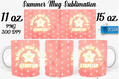 Summer Mug Sublimation | Coffee 11 Oz | 15 Oz Mug Sublimation