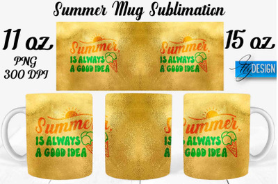 Summer Mug Sublimation | Coffee 11 Oz | 15 Oz Mug Sublimation