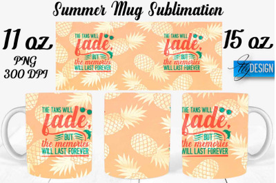 Summer Mug Sublimation | Coffee 11 Oz | 15 Oz Mug Sublimation