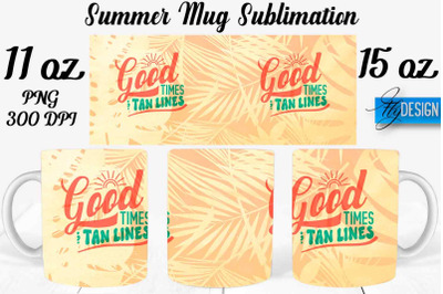 Summer Mug Sublimation | Coffee 11 Oz | 15 Oz Mug Sublimation