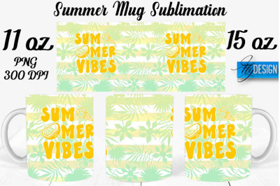 Summer Mug Sublimation | Coffee 11 Oz | 15 Oz Mug Sublimation