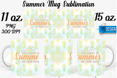 Summer Mug Sublimation | Coffee 11 Oz | 15 Oz Mug Sublimation