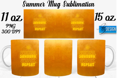 Summer Mug Sublimation | Coffee 11 Oz | 15 Oz Mug Sublimation