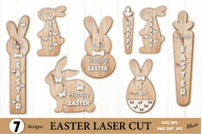 Easter Laser Cut File. Easter Cutting Template SVG.