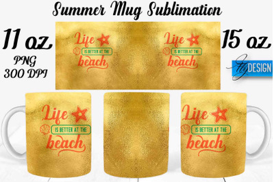 Summer Mug Sublimation | Coffee 11 Oz | 15 Oz Mug Sublimation