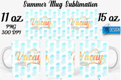 Summer Mug Sublimation | Coffee 11 Oz | 15 Oz Mug Sublimation