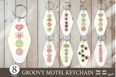 Motel Keychain Bundle. Retro Keychain Bundle. Keychain Hotel