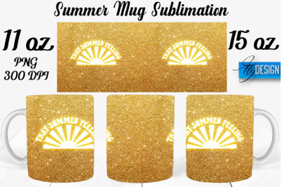 Summer Mug Sublimation | Coffee 11 Oz | 15 Oz Mug Sublimation