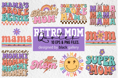 Mother&#039;s Day Quotes EPS &amp; PNG Bundle