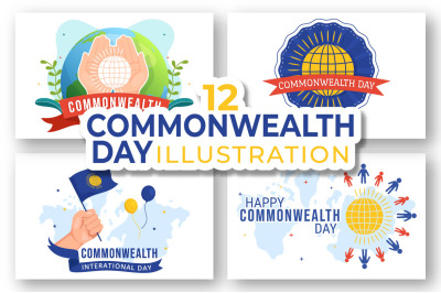 12 Commonwealth of Nations Day Illustration