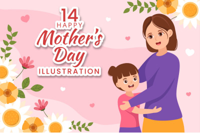 14 Happy Mother Day Illustration