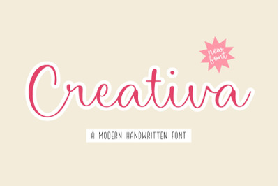 Creativa a Modern Handwritten Font