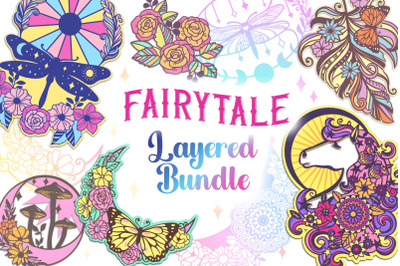 Fairytale Layered Bundle 15 SVG items