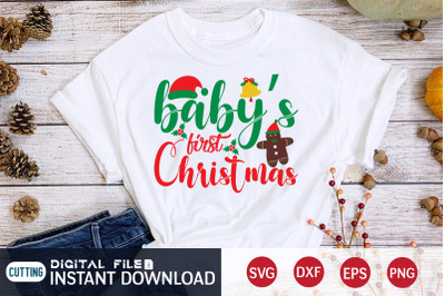 Baby&#039;s First Christmas SVG