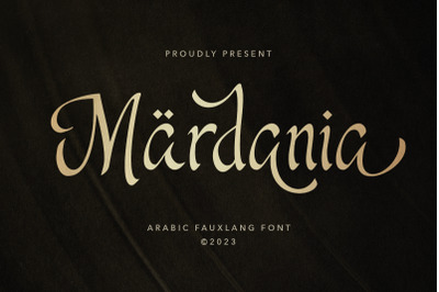 Mardania - Arabic Display Font