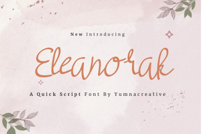 Eleanorak - Quick Script Font