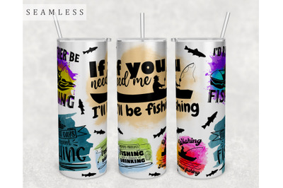 Fishing Quotes Tumbler Wrap&2C; 20 Oz Skinny Tumbler Fishing Sayings PNG