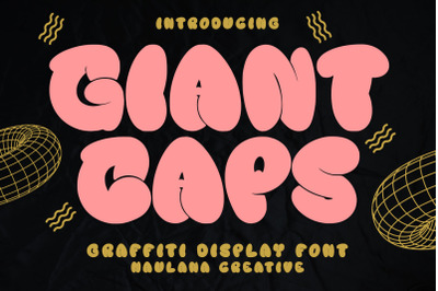 Giant Caps Graffiti Display Font