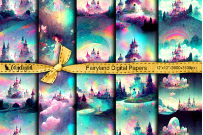 Fairyland Digital Papers for Scrapbooking