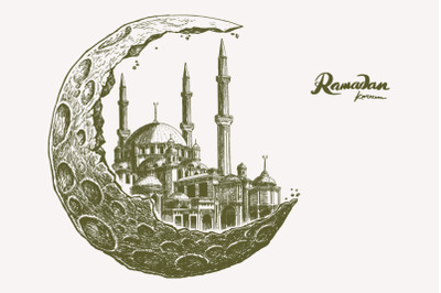 Ramadan Kareem Vector, illustration