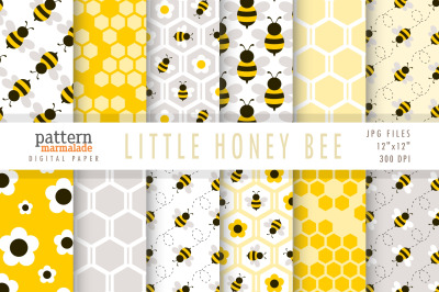 Little Honey Bee&nbsp;- Bee/Bee Hives/Flower - BW003A