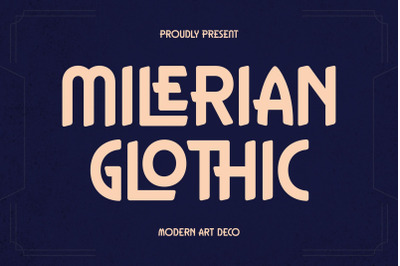 MILERIAN GLOTHIC Typeface