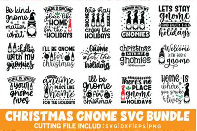 Christmas Gnome Svg Bundle