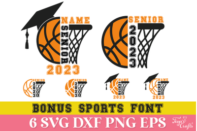 Senior 2023 Basketball SVG Pack