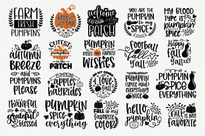 Pumpkin Svg Bundle