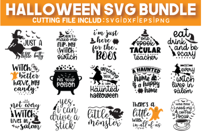 Halloween Quotes Svg Bundle