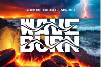 Wave Burn - Creative Font