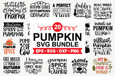 Pumpkin Svg Bundle