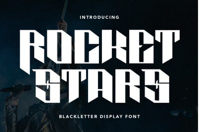 Rocket Stars Blackletter Display Font