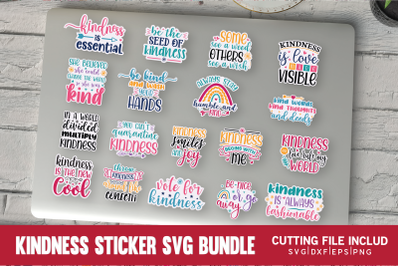 Kindness Sticker SVG Bundle