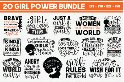 20 Girl Power SVG Bundle