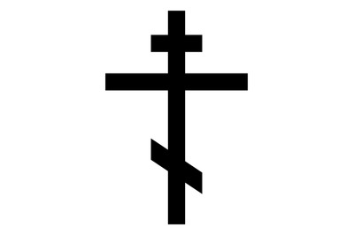 Black christian cross. Church holy sign silhouette&2C; catholic religion