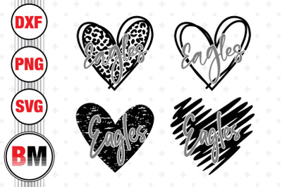 Heart Eagles SVG, PNG, DXF Files