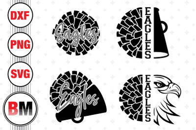 Cheer Eagles SVG, PNG, DXF Files